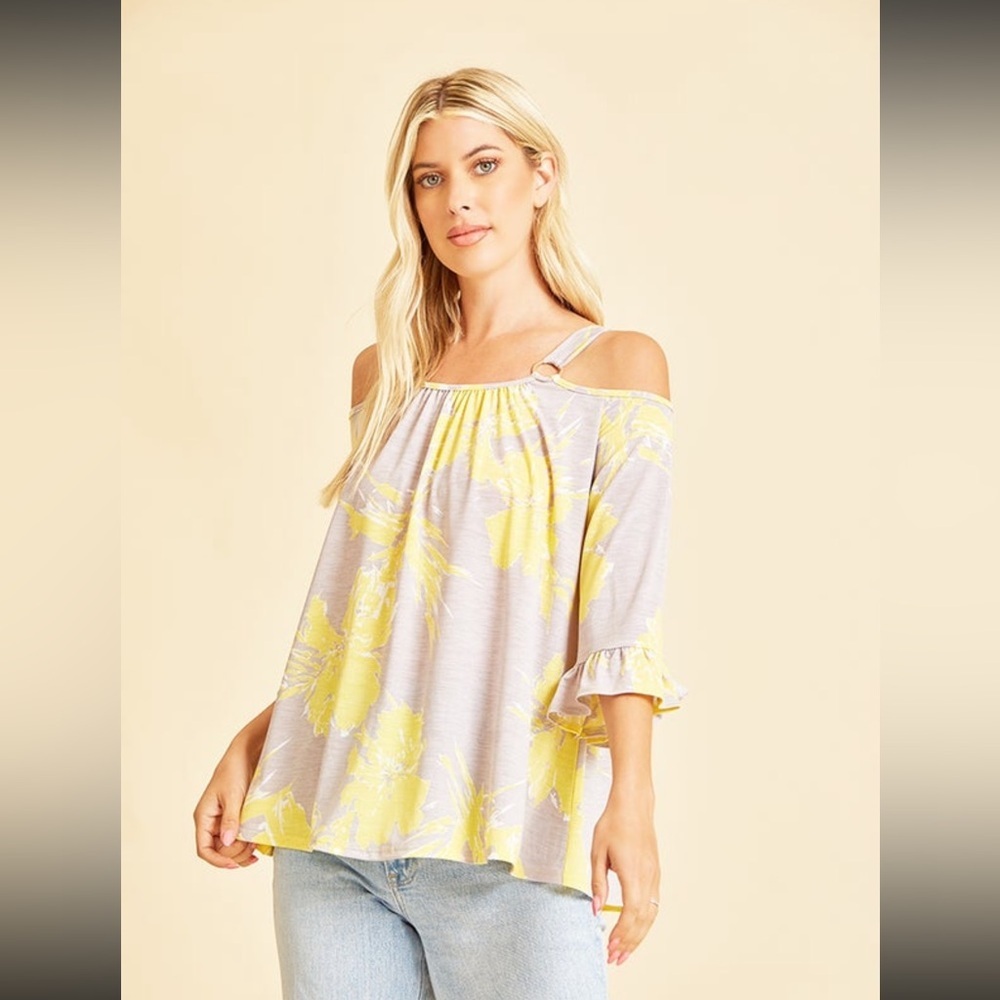 NWT Sew In Love Cold Shoulder Blouse
